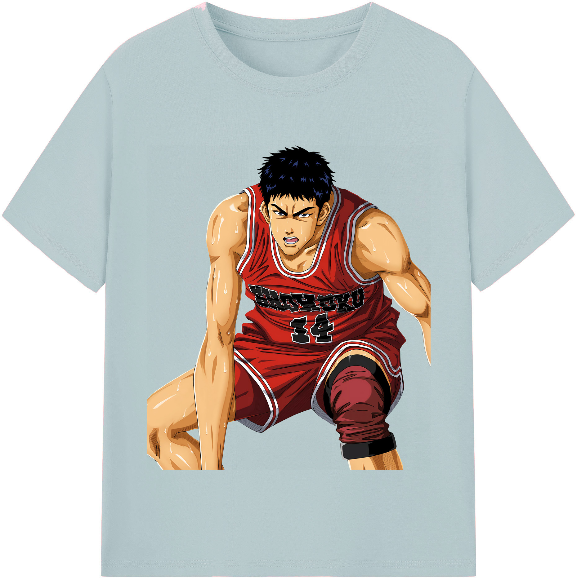 SLAM DUNK／スラムダンク 綿100％半袖Tシャツ（フロントプリント）